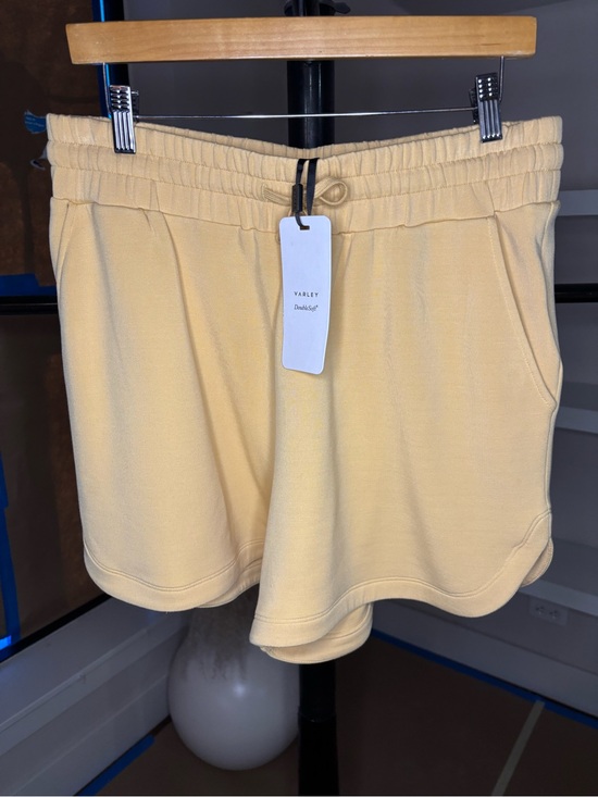 Varley Pants - Varley Soft Lemon Athletic Drawstring Shorts